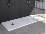 Receveur de douche, sur mesure : Largeur 160 à 210 cm x l. 70 à 100 cm. Bac à douche en résine anti glissant, finition misse, 10 couleurs, Livraison offerte